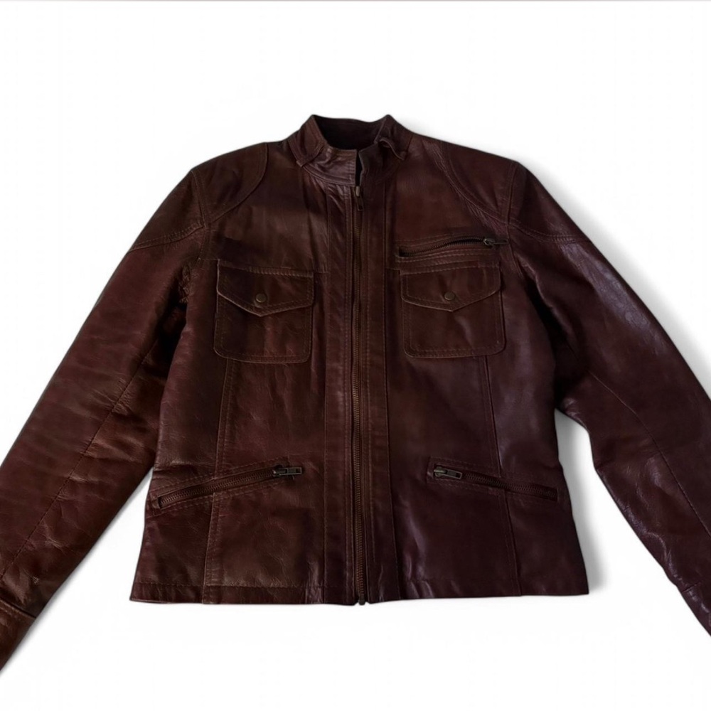 Classic Brown Leather Jacket